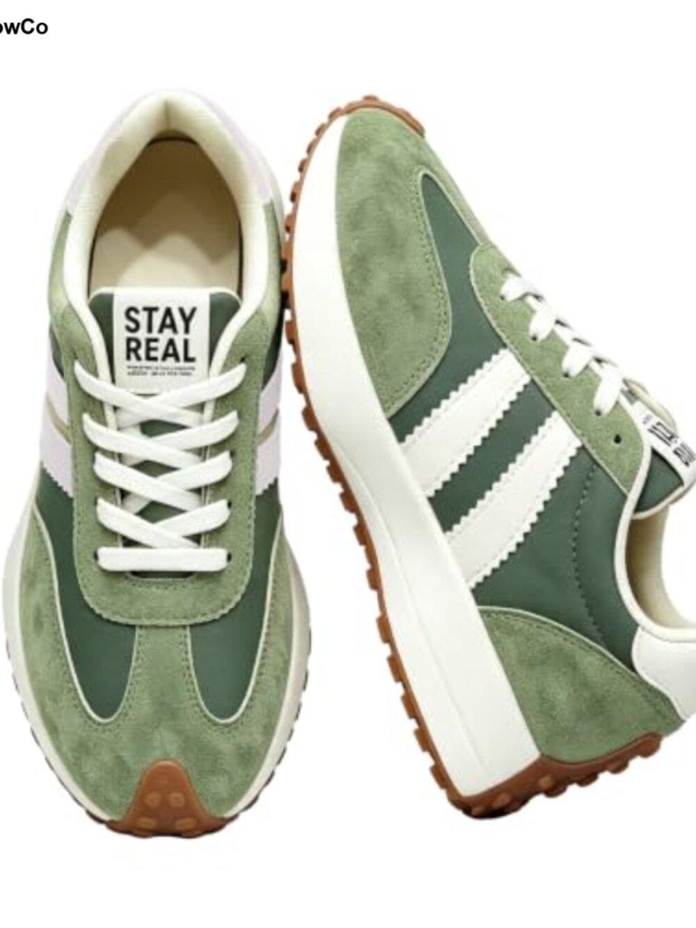 Women's Faux Suede Retro Fashion Sneakers Cushioned Everyday Walking Shoes